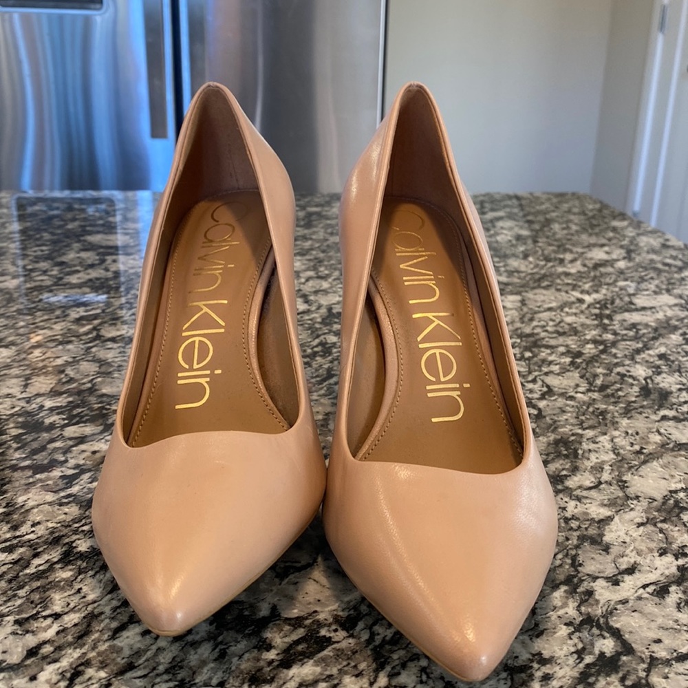 Calvin Klein Tan Heel